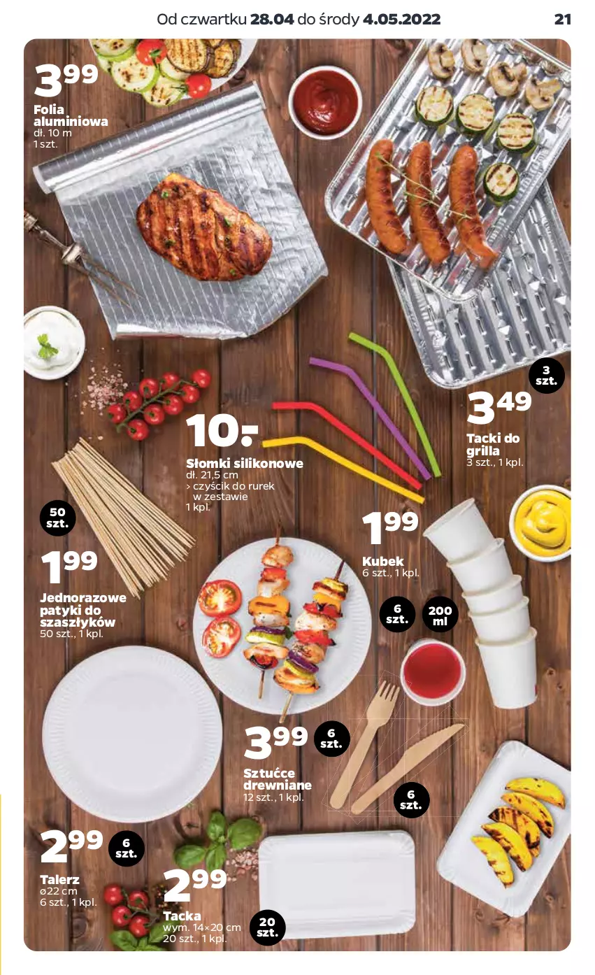 Gazetka promocyjna Netto - Gazetka non food 28.04-4.05 - ważna 28.04 do 04.05.2022 - strona 9 - produkty: Folia aluminiowa, Grill, Kubek, Talerz