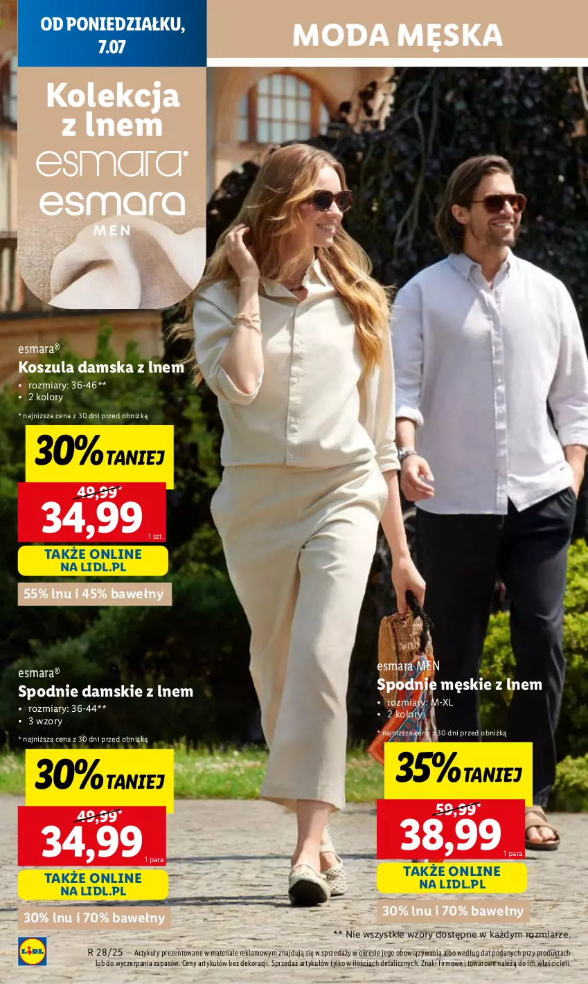 Gazetka promocyjna Lidl - GAZETKA - ważna 07.07 do 09.07.2025 - strona 12 - produkty: Kosz, Koszula, Moda, Spodnie