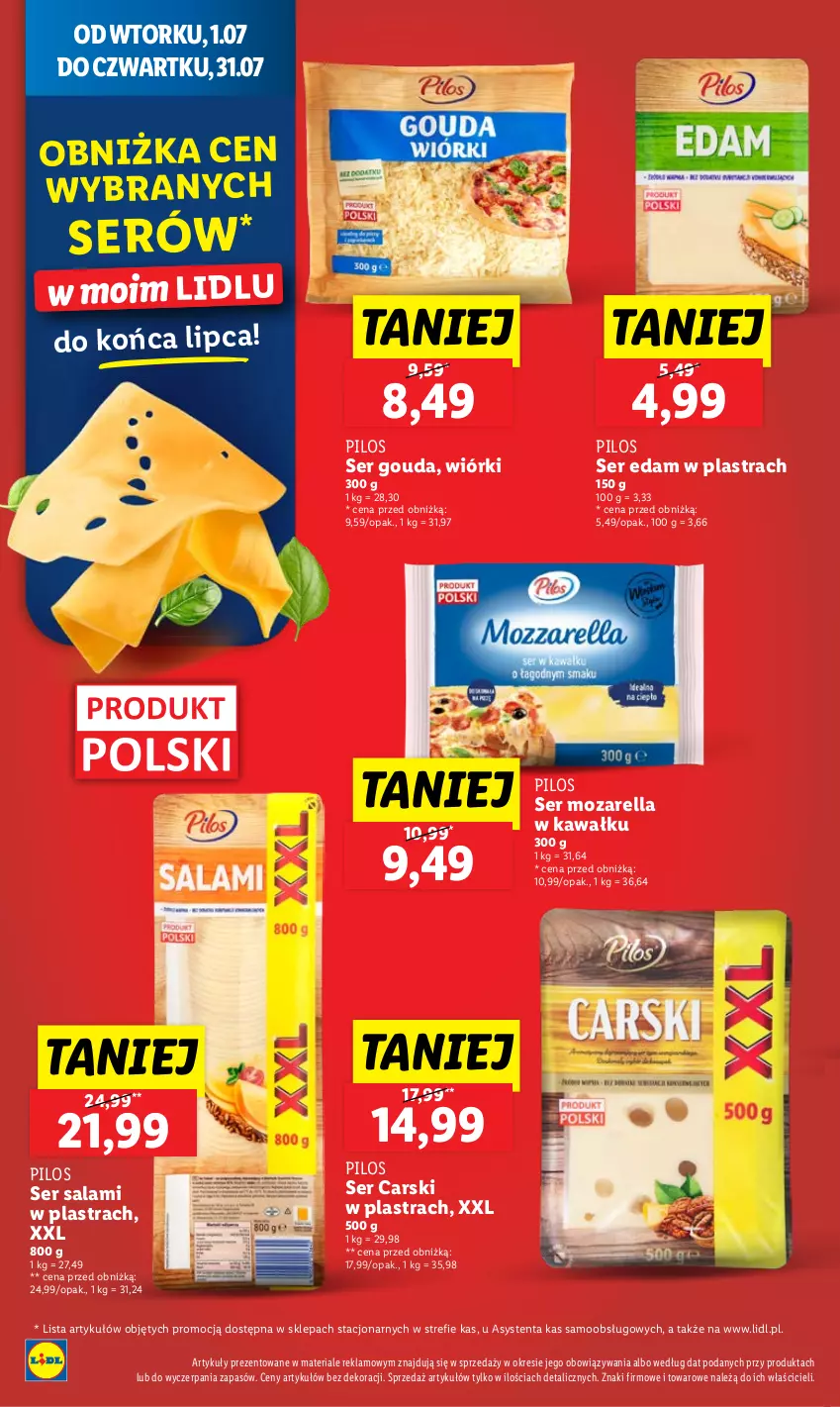 Gazetka promocyjna Lidl - GAZETKA - ważna 07.07 do 09.07.2025 - strona 26 - produkty: Cars, Edam, Gouda, Kawa, Pilos, Salami, Ser, Ser salami