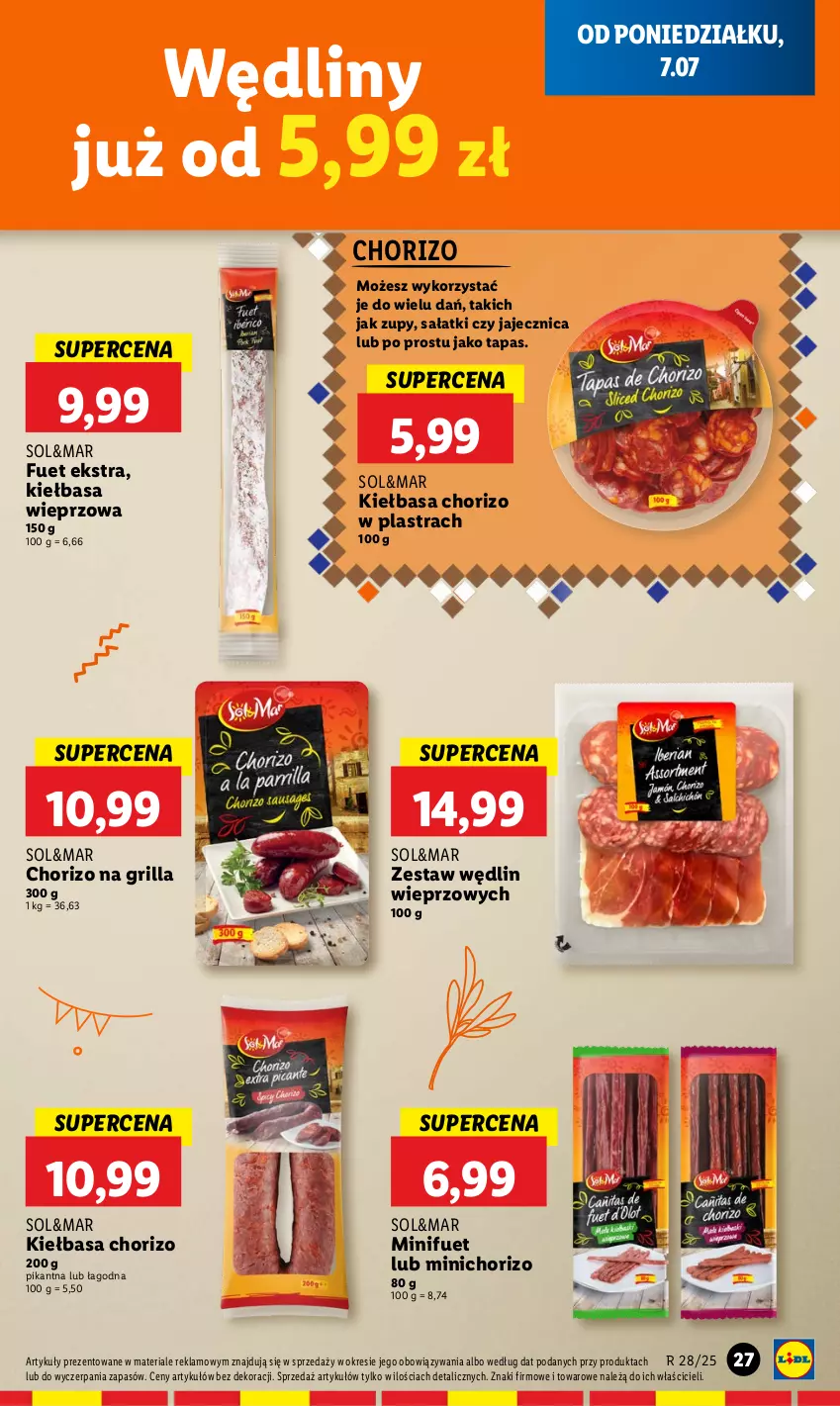 Gazetka promocyjna Lidl - GAZETKA - ważna 07.07 do 09.07.2025 - strona 33 - produkty: Grill, Kiełbasa, Sałat