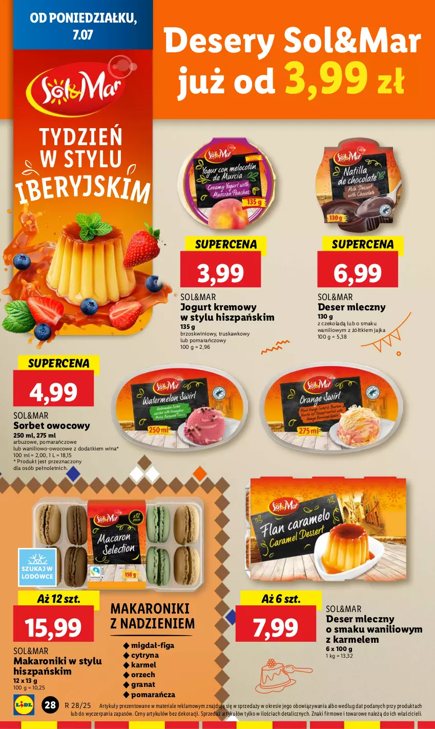 Gazetka promocyjna Lidl - GAZETKA - ważna 07.07 do 09.07.2025 - strona 34 - produkty: Arbuz, Deser, Deser mleczny, Gra, Granat, Jogurt, Makaron, Ser