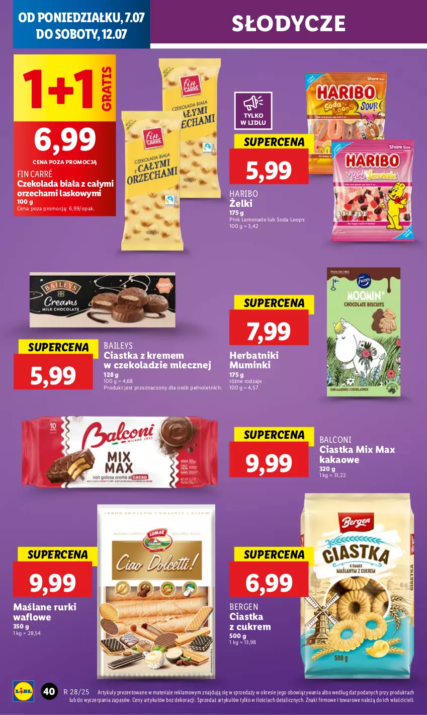Gazetka promocyjna Lidl - GAZETKA - ważna 07.07 do 09.07.2025 - strona 48 - produkty: Alcon, Ciastka, Czekolada, Gra, Haribo, Herbatniki, Kakao, Rurki