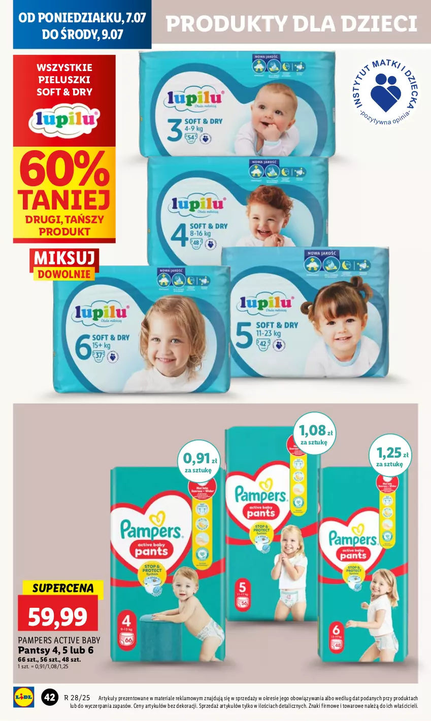 Gazetka promocyjna Lidl - GAZETKA - ważna 07.07 do 09.07.2025 - strona 50 - produkty: Dzieci, Pampers