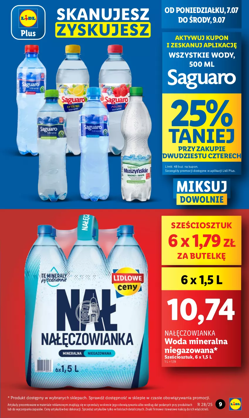 Gazetka promocyjna Lidl - GAZETKA - ważna 07.07 do 09.07.2025 - strona 7 - produkty: Nałęczowianka, Woda, Woda mineralna