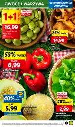 Gazetka promocyjna Lidl - GAZETKA - Gazetka - ważna od 09.07 do 09.07.2025 - strona 17 - produkty: Warzywa, Gra, Sałata masłowa, Papryka czerwona, Papryka, Sałat, Owoce, Masło, Melon