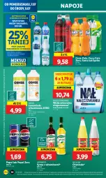 Gazetka promocyjna Lidl - GAZETKA - Gazetka - ważna od 09.07 do 09.07.2025 - strona 42 - produkty: Nałęczowianka, Lemoniada, Coca-Cola, Napoje, Pepsi, Oranżada, Hellena, Syrop, Limonka, Oshee, Fanta, Woda mineralna, Arbuz, Woda, Sprite, Mango, Herbapol, Fa