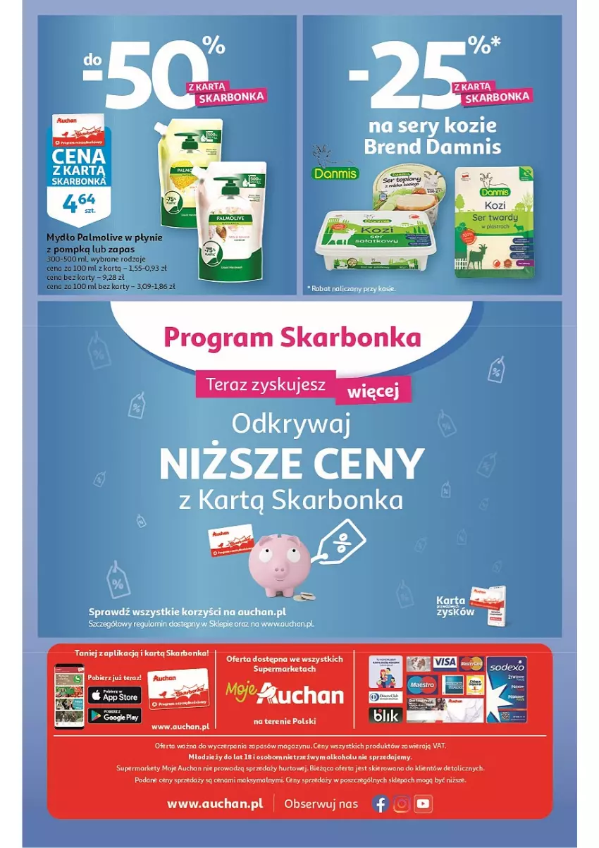 Gazetka promocyjna Auchan - Gazetka TYGODNIOWE przeNISKIE CENY –  Moje Auchan - ważna 22.09 do 28.09.2022 - strona 4 - produkty: Mydło, Palmolive