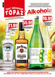 Gazetka promocyjna Topaz - Gazetka - Gazetka - ważna od 31.05 do 31.05.2022 - strona 1 - produkty: Top, Bourbon, Whiskey, Wódka, Alkohole, Jim Beam, Napój