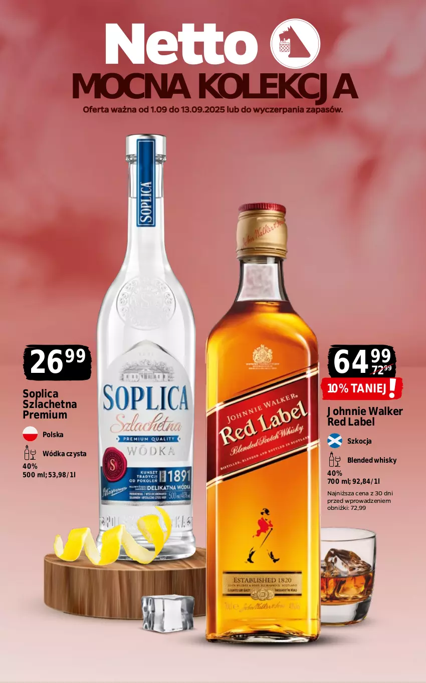Gazetka promocyjna Netto - Netto_MK_09/25_1 - ważna 01.09 do 13.09.2025 - strona 1 - produkty: Johnnie Walker, Koc, Soplica, Whisky, Wódka