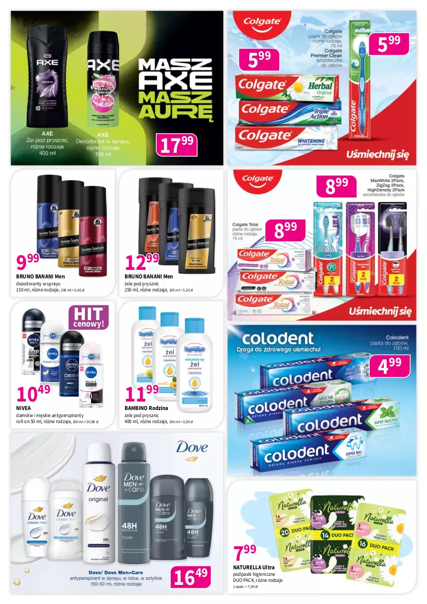 Gazetka promocyjna Drogerie Polskie - Gazetka - ważna 09.02 do 28.02.2026 - strona 6 - produkty: Antyperspirant, Bruno Banani, Dezodorant, Naturell, Naturella, Nivea, Podpaski