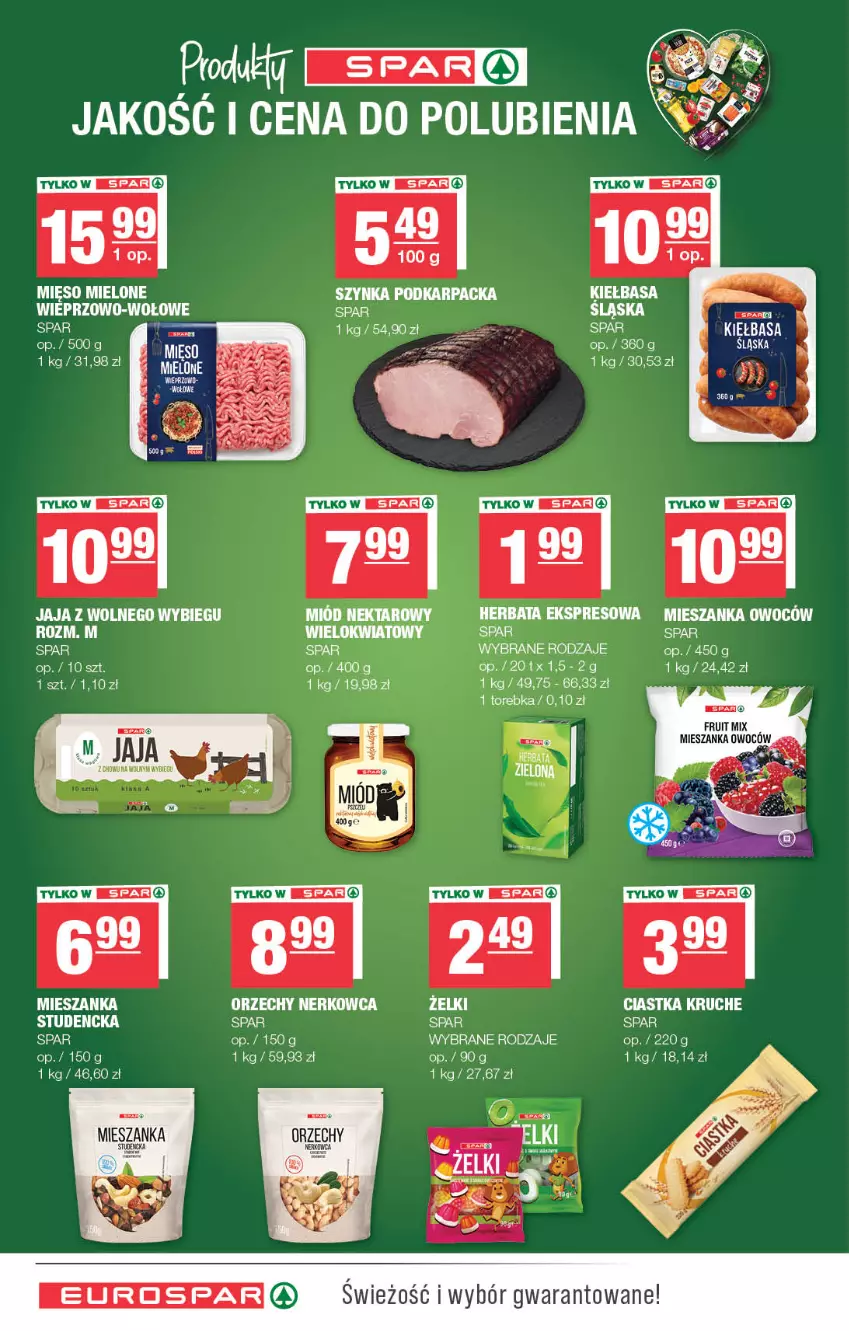 Gazetka promocyjna Spar - EuroSpar - ważna 23.09 do 04.10.2026 - strona 12 - produkty: Ciastka, Jaja, Jaja z wolnego wybiegu, Karp, Kiełbasa, Mięso, Mięso mielone, Szynka