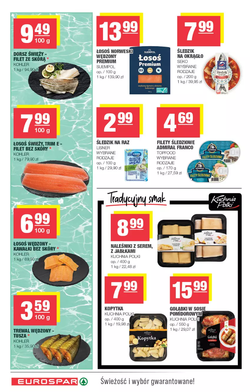 Gazetka promocyjna Spar - EuroSpar - ważna 23.09 do 04.10.2026 - strona 8 - produkty: Jabłka, Kopytka, Kuchnia, Lisner, Naleśniki, SEKO, Ser, Sos, Suempol, Top