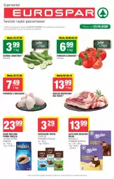 Gazetka promocyjna Spar - EuroSpar - Gazetka - ważna od 04.10 do 04.10.2026 - strona 1 - produkty: Kurczak, Top, Ogórek, Kawa mielona, Kawa, Mleczko, Czekolada, Prima, Boczek, Jacobs, Grunt, Milka, Podudzie z kurczaka, Boczek wieprzowy