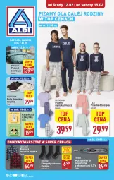 Gazetka promocyjna Aldi - Artykuły przemysłowe i tekstylia - Gazetka - ważna od 15.02 do 15.02.2025 - strona 1 - produkty: Top, Pościel, Buty, Cynk, Karp, Kosz, Koszula, Dzieci, Szlifierka, Piżama, Fa