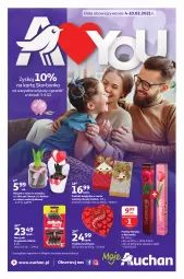 Gazetka promocyjna Auchan - A Love You Moje Auchan - Gazetka - ważna od 10.02 do 10.02.2021 - strona 1 - produkty: Ser, Hiacynt, Praliny, Tonik, Gillette, Narcyz, Krokus, Lindt, LG