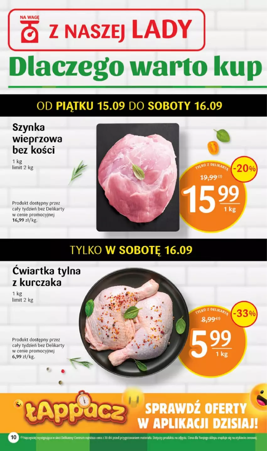 Gazetka promocyjna Delikatesy Centrum - Gazetka DC36 - ważna 14.09 do 20.09.2023 - strona 10 - produkty: Kurczak, Rum, Szynka, Szynka wieprzowa