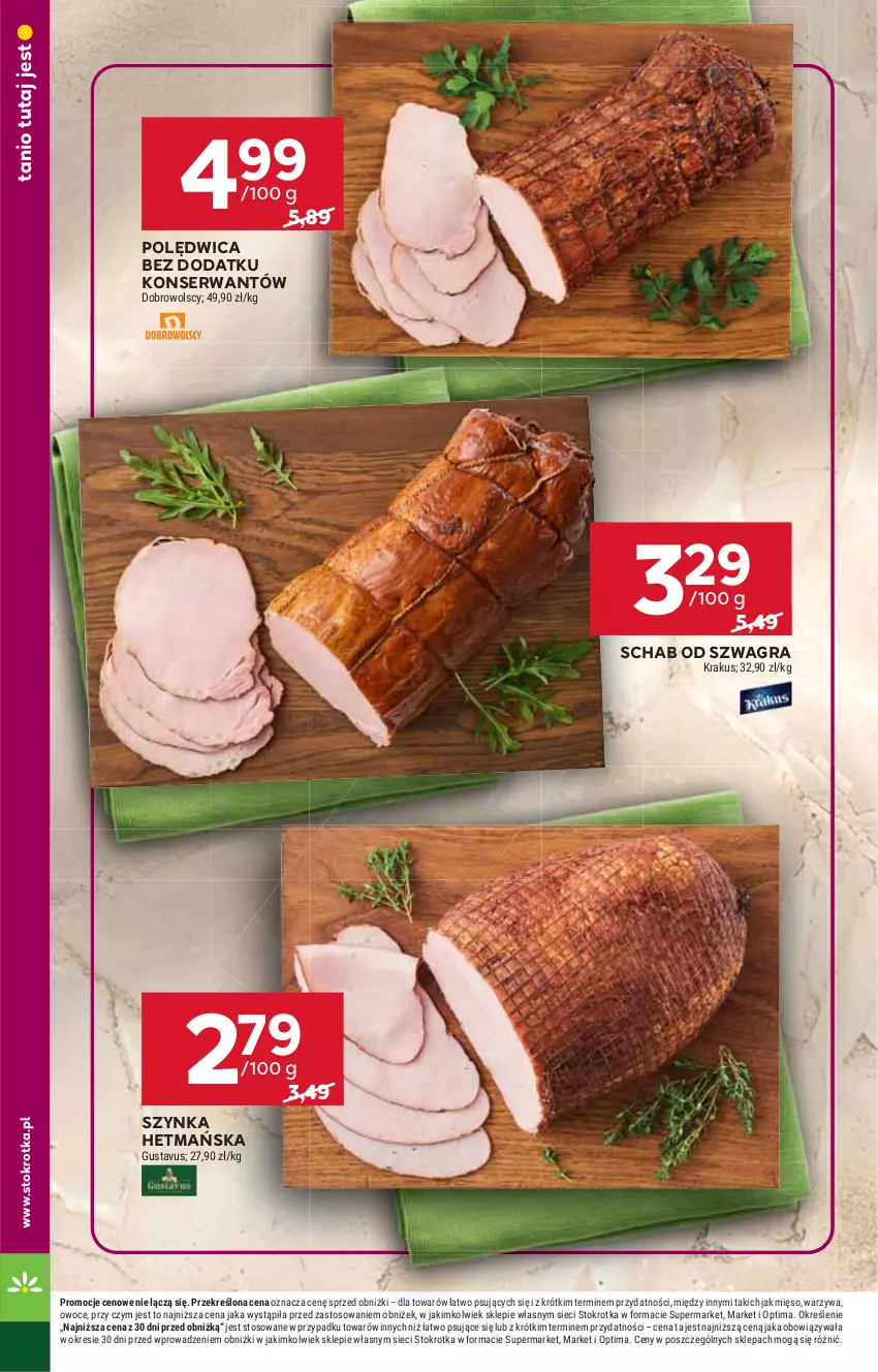 Gazetka promocyjna Stokrotka - Supermarket - ważna 15.10 do 21.10.2026 - strona 20 - produkty: Gra, Krakus, Mięso, Optima, Owoce, Polędwica, Ser, Szynka, Warzywa