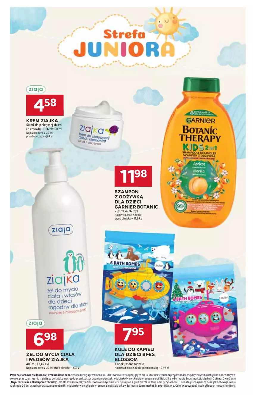 Gazetka promocyjna Stokrotka - Supermarket - ważna 15.10 do 21.10.2026 - strona 41 - produkty: Dzieci, Garnier, Mięso, Optima, Owoce, Szampon, Warzywa, Ziajka