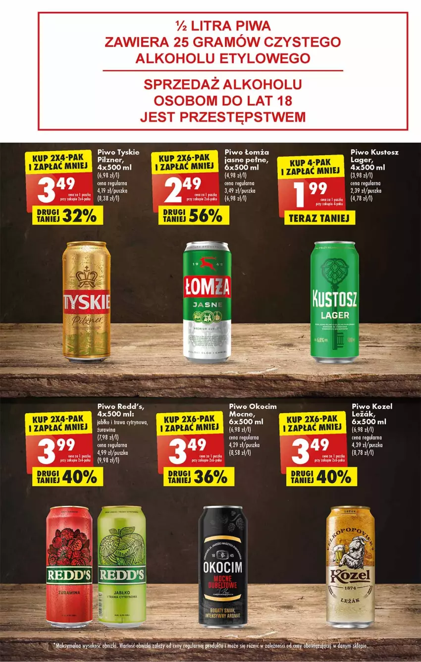 Gazetka promocyjna Biedronka - Gazetka - Biedronka.pl - ważna 09.01 do 14.01.2023 - strona 35 - produkty: Fa, Gra, Koc, Kozel, Okocim, Piwa, Piwo, Redd's, Sok, Tyskie