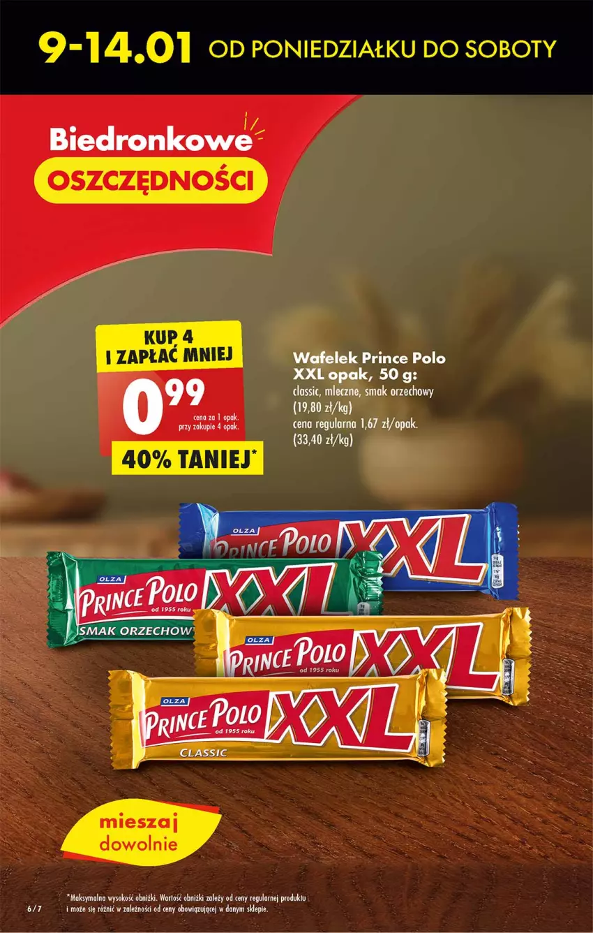 Gazetka promocyjna Biedronka - Gazetka - Biedronka.pl - ważna 09.01 do 14.01.2023 - strona 6 - produkty: Prince Polo, Sok