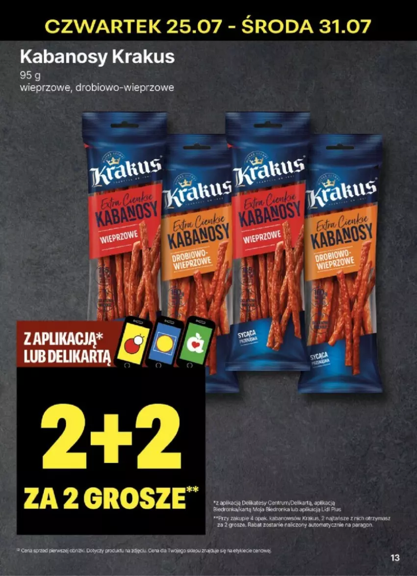 Gazetka promocyjna Delikatesy Centrum - ważna 25.07 do 31.07.2024 - strona 5 - produkty: Krakus