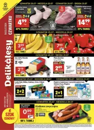 Gazetka promocyjna Delikatesy Centrum - Gazetka - ważna od 31.07 do 31.07.2024 - strona 1 - produkty: Kurczak, Rum, Gin, Papier, Ręcznik, Ręczniki papierowe