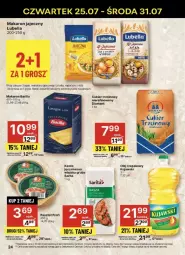 Gazetka promocyjna Delikatesy Centrum - Gazetka - ważna od 31.07 do 31.07.2024 - strona 17 - produkty: Lubella, Makaron, Kujawski, Rum, Cukier, Bell, Jaja, Pasztet, Diamant, Olej rzepakowy, Bella, Cukier trzcinowy, Barilla, Sarita, Kasza, Olej, Jaja z wolnego wybiegu
