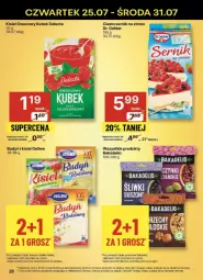 Gazetka promocyjna Delikatesy Centrum - Gazetka - ważna od 31.07 do 31.07.2024 - strona 19 - produkty: Ser, Rum, Por, Kisiel, Dr. Oetker, Ciasto sernik, Kubek, Delecta, Budyń