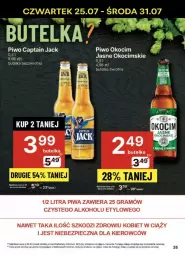 Gazetka promocyjna Delikatesy Centrum - Gazetka - ważna od 31.07 do 31.07.2024 - strona 29 - produkty: Piwa, Piwo, Piec, Rum, Koc, Gra, Okocim, Captain Jack