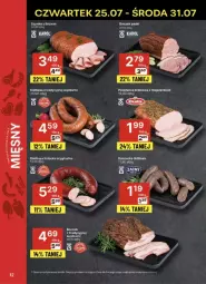 Gazetka promocyjna Delikatesy Centrum - Gazetka - ważna od 31.07 do 31.07.2024 - strona 4 - produkty: Polędwica, Gin, Szynka, Boczek, Kiełbasa, Fa