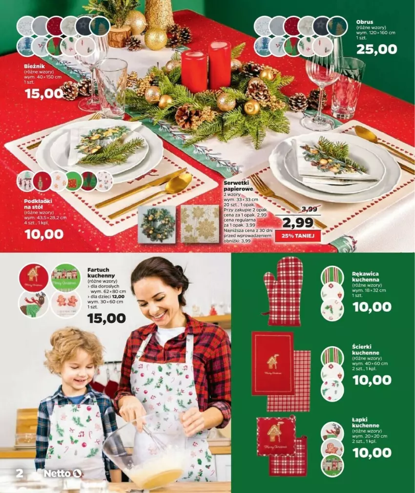 Gazetka promocyjna Netto - ważna 07.12 do 24.12.2023 - strona 10 - produkty: Dzieci, Fa, Obrus, Papier, Ser, Serwetki