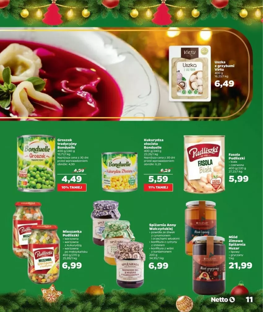 Gazetka promocyjna Netto - ważna 07.12 do 24.12.2023 - strona 3 - produkty: Bonduelle, Cytryny, Fa, Fasola, Gry, Imbir, Konfitura, Kukurydza, Pudliszki, Virtu