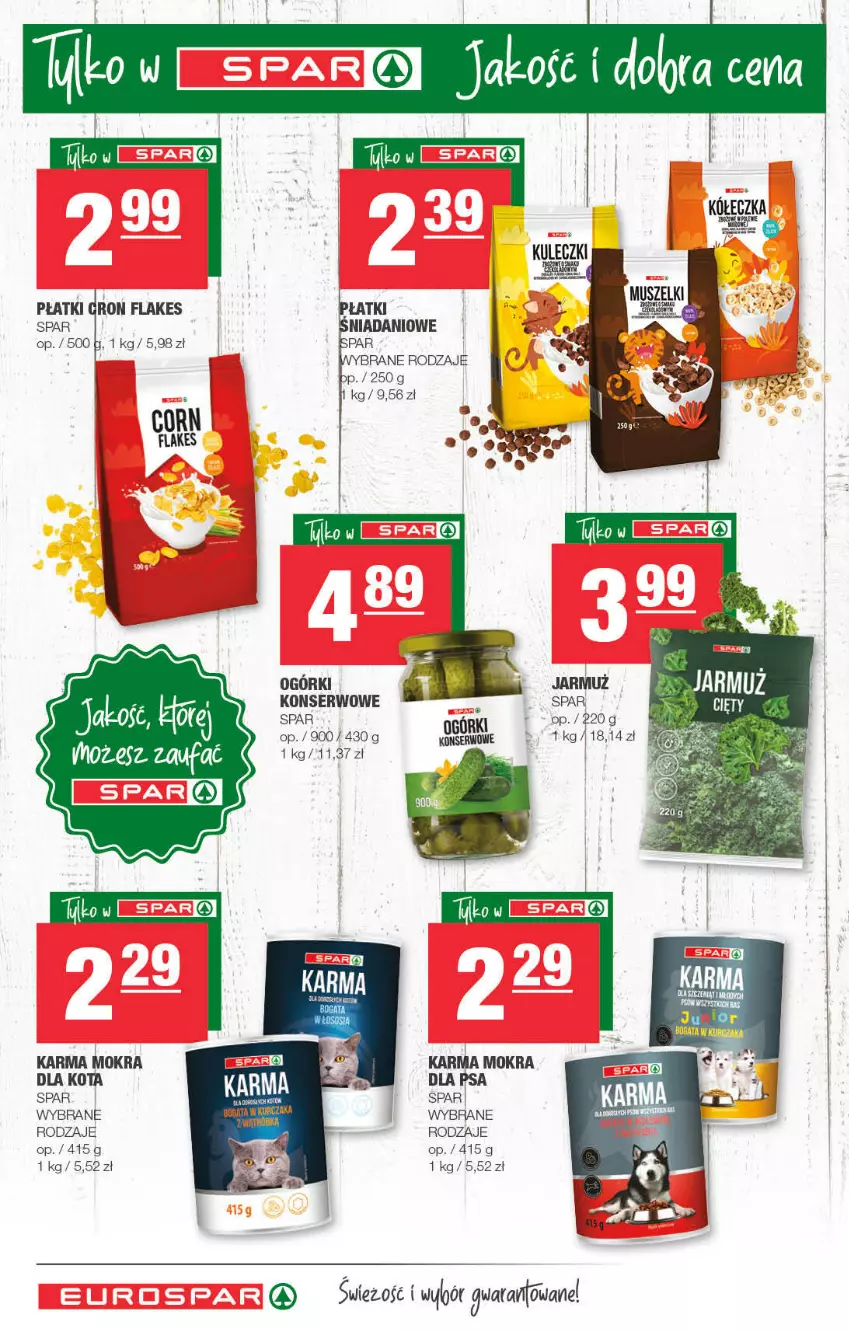 Gazetka promocyjna Spar - ważna 14.11 do 24.11.2021 - strona 8 - produkty: Danio, Fa, Jarmuż, Mokra karma, Ser