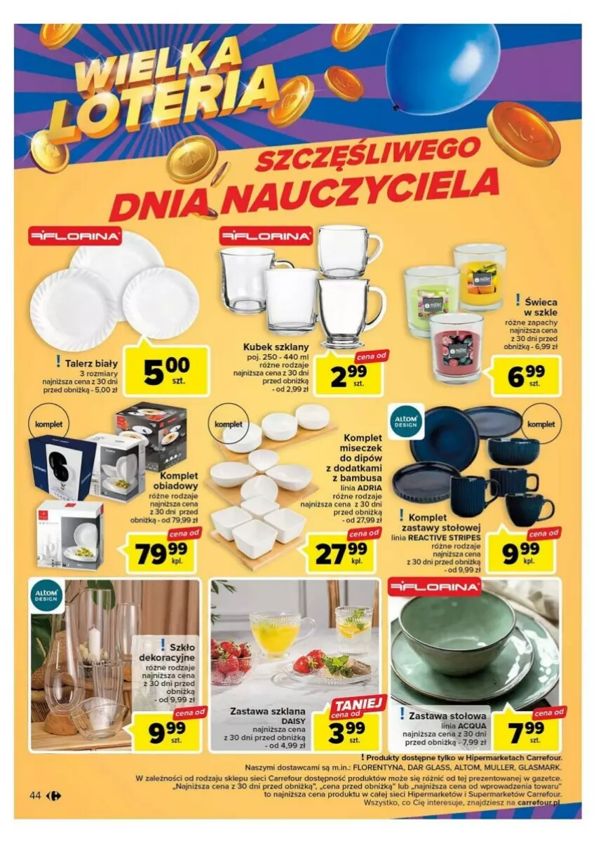 Gazetka promocyjna Carrefour - ważna 10.10 do 14.10.2023 - strona 39 - produkty: Kubek, Sok, Talerz