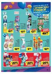Gazetka promocyjna Carrefour - Gazetka - ważna od 14.10 do 14.10.2023 - strona 25 - produkty: Domestos, Noż, Cif, Do mycia naczyń, Spray do czyszczenia, Finish, Bref, Tablet, Cillit Bang, Płyn do mycia naczyń, Mleczko, Fairy, Płyn do mycia, Sanytol, Zmywarki, Pronto, Tabletki do zmywarki, Fa