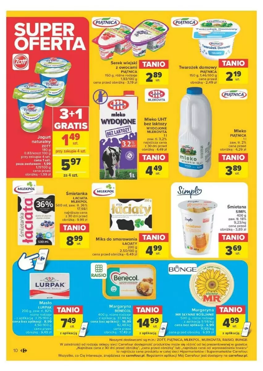 Gazetka promocyjna Carrefour - ważna 08.04 do 13.04.2024 - strona 2 - produkty: Gres, Mleko, Mlekovita, Piątnica, Zott