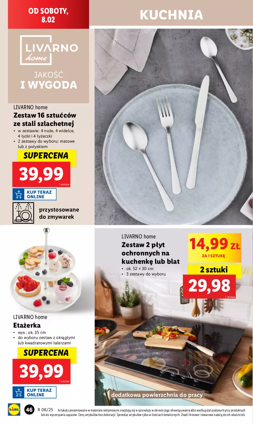 Gazetka promocyjna Lidl - GAZETKA - ważna 03.02 do 08.02.2025 - strona 48 - produkty: Ivar, Kuchnia, Noż, Talerz