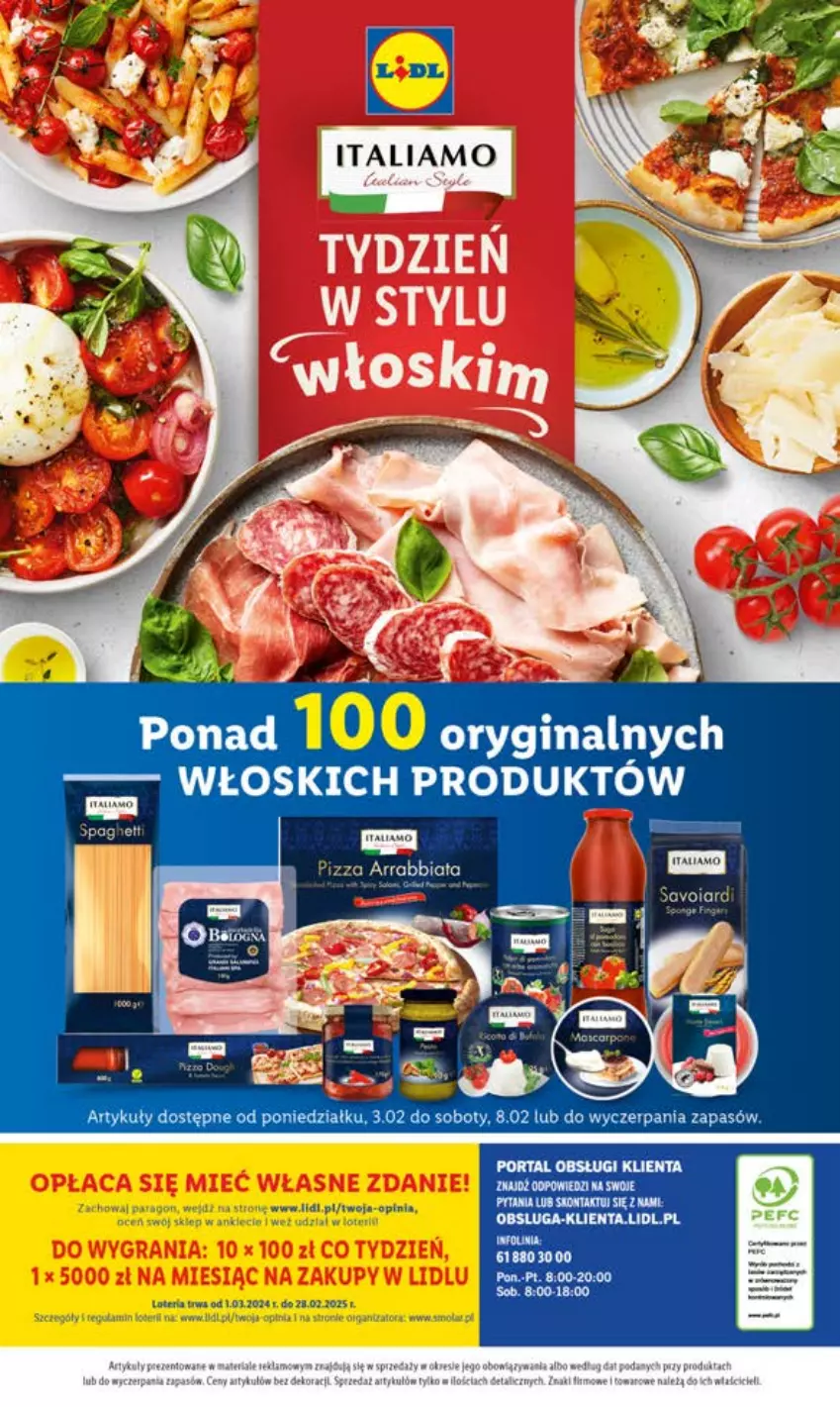 Gazetka promocyjna Lidl - GAZETKA - ważna 03.02 do 08.02.2025 - strona 50 - produkty: Gin, Koc, Pizza, Por, Portal