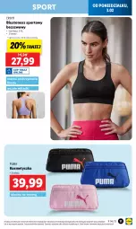 Gazetka promocyjna Lidl - GAZETKA - Gazetka - ważna od 08.02 do 08.02.2025 - strona 11 - produkty: Puma, Por, Biustonosz, Sport, Wkładki, Kosmetyczka