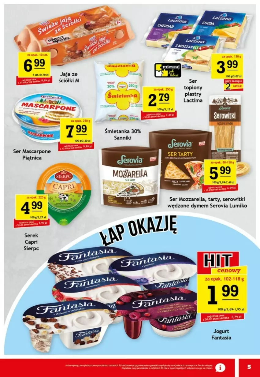 Gazetka promocyjna Gram market - ważna 06.11 do 12.11.2024 - strona 13 - produkty: Fa, Fanta, Jaja, Jogurt, Mascarpone, Mozzarella, Piątnica, Ser, Serek, Top