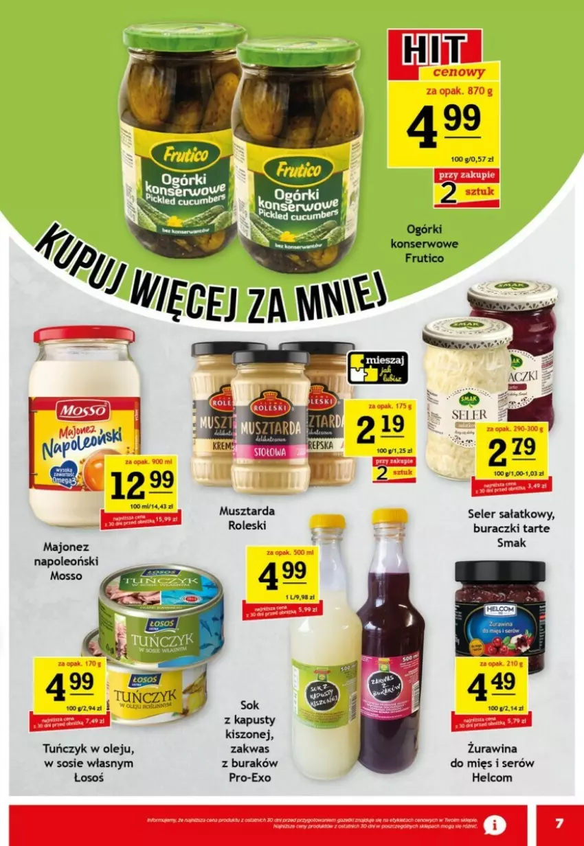 Gazetka promocyjna Gram market - ważna 06.11 do 12.11.2024 - strona 15 - produkty: Buraczki, HELCOM, Majonez, Mus, Musztarda, Olej, Oleo, Sałat, Ser, Sos, Tuńczyk