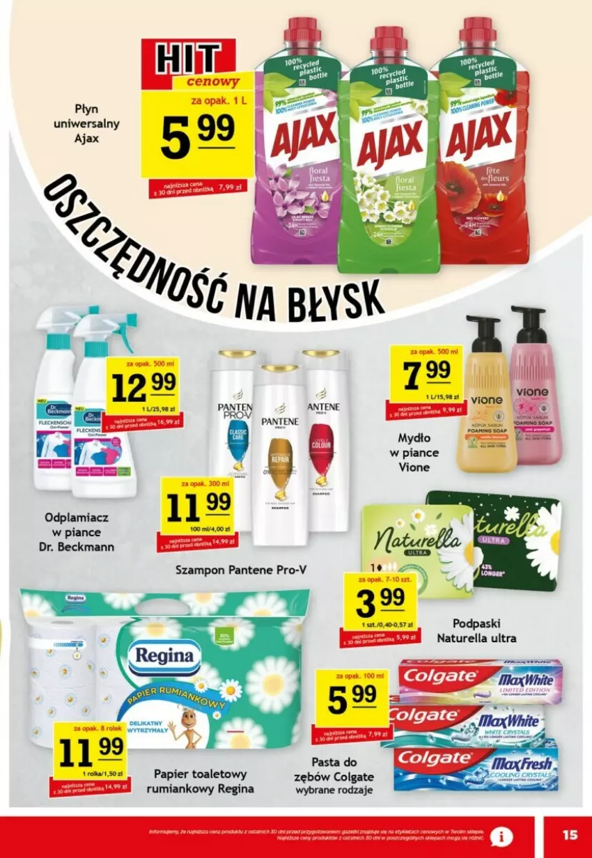 Gazetka promocyjna Gram market - ważna 06.11 do 12.11.2024 - strona 7 - produkty: Colgate, Gin, LG, Mydło, Naturell, Naturella, Odplamiacz, Pantene, Papier, Papier toaletowy, Podpaski, Rum, Szampon