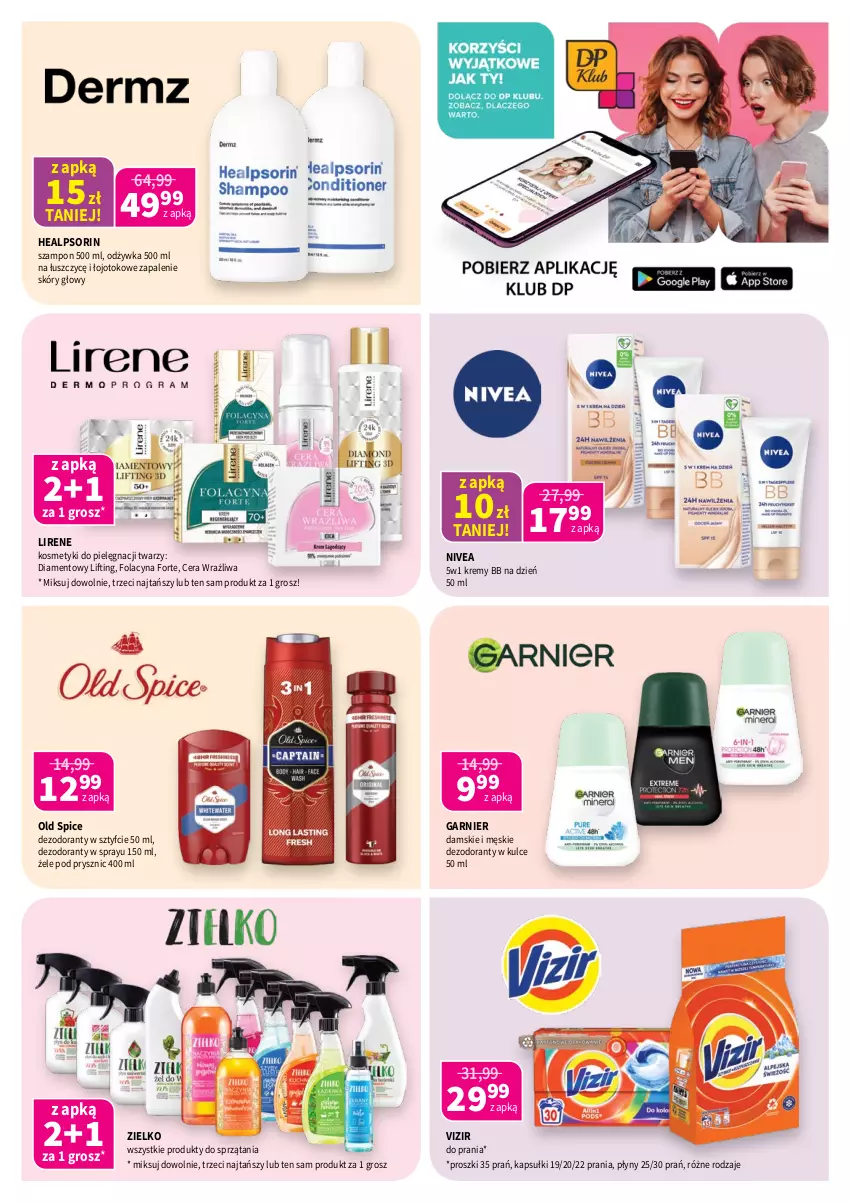 Gazetka promocyjna Drogerie Polskie - Gazetka - ważna 07.03 do 31.03.2025 - strona 3 - produkty: Dezodorant, Garnier, Kosmetyki do pielęgnacji, Lirene, Nivea, Odżywka, Old Spice, Szampon, Vizir