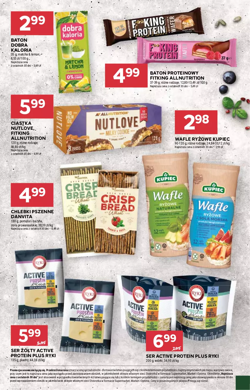 Gazetka promocyjna Stokrotka - Supermarket - ważna 29.01 do 04.02.2026 - strona 19 - produkty: Baton, Bazyl, Bazylia, Chleb, Ciastka, Kupiec, Mięso, Optima, Owoce, Piec, Ryż, Ser, Wafle, Warzywa