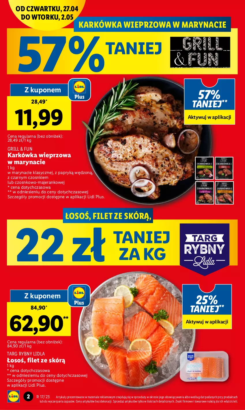 Gazetka promocyjna Lidl - GAZETKA - ważna 27.04 do 02.05.2023 - strona 2 - produkty: Grill, Karkówka wieprzowa