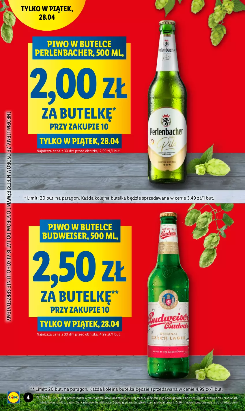 Gazetka promocyjna Lidl - GAZETKA - ważna 27.04 do 02.05.2023 - strona 4 - produkty: NBA, Olej, Piwo, Ser