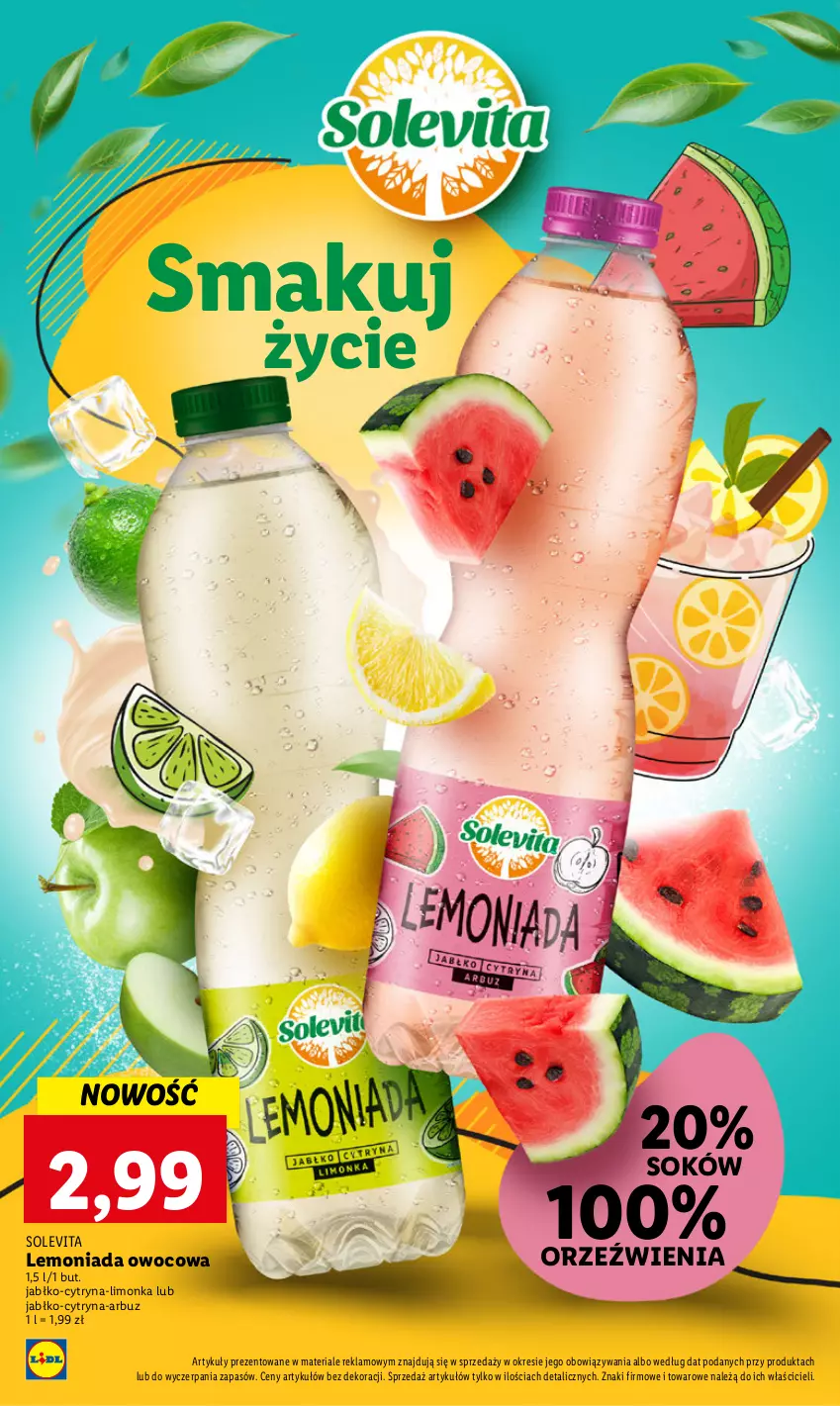 Gazetka promocyjna Lidl - GAZETKA - ważna 27.04 do 02.05.2023 - strona 40 - produkty: Arbuz, Lemoniada, Limonka, Sok