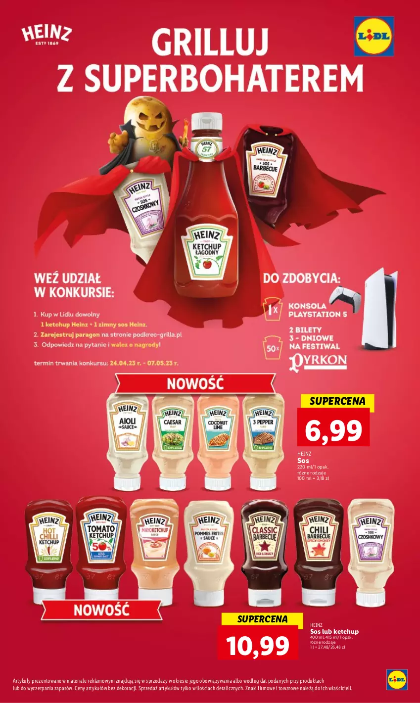 Gazetka promocyjna Lidl - GAZETKA - ważna 27.04 do 02.05.2023 - strona 51 - produkty: Heinz, Ketchup, Sos