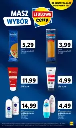 Gazetka promocyjna Lidl - GAZETKA - Gazetka - ważna od 02.05 do 02.05.2023 - strona 13 - produkty: Lubella, Makaron, Bell, Dezodorant, Krem do rąk, Spaghetti, Garnier, Bella, Antyperspirant, Nivea