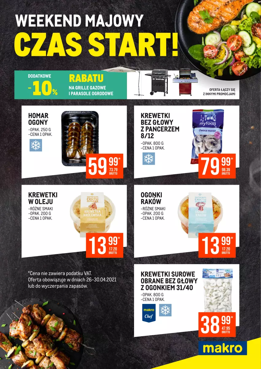 Gazetka promocyjna Makro - [Oferta specjalna] Weekend majowy - czas start - ważna 26.04 do 30.04.2021 - strona 2 - produkty: Krewetki, Olej